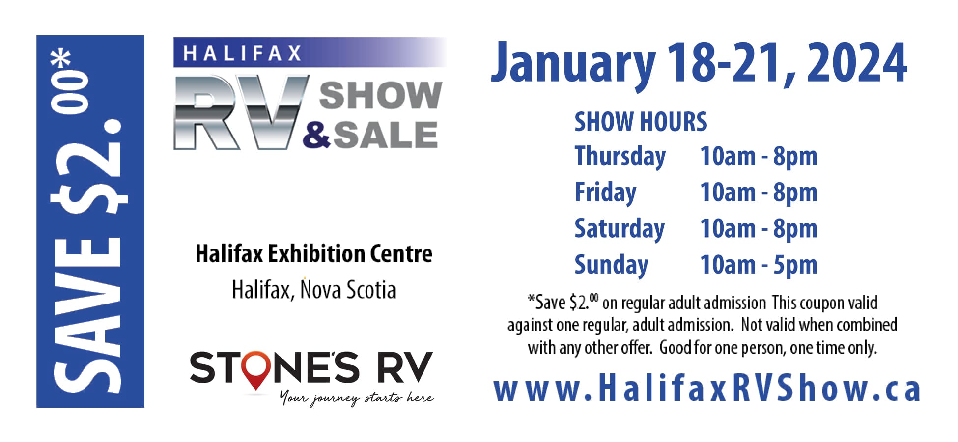 HFX Rv Show 2024 Stone S RV   HRV Dealer Coupons Stones 2024 